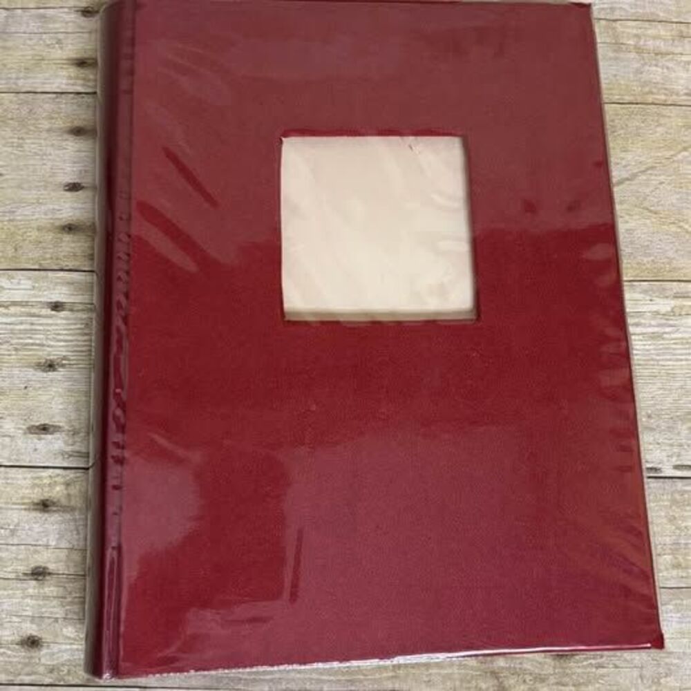 Red Suede Photo Album